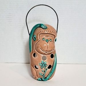 Adorable Vintage MCM Monkey Lantern Candleholder